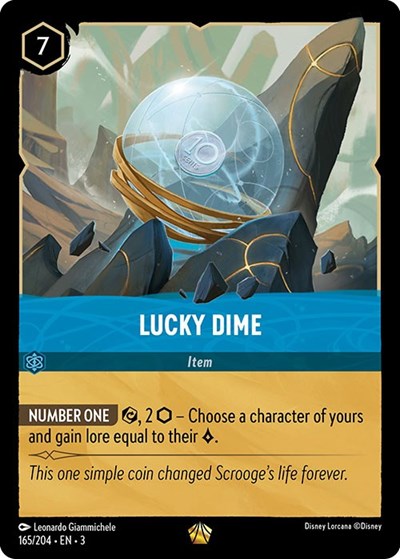 Lorcana - Into The Inklands - 165/204 Lucky Dime Legendary