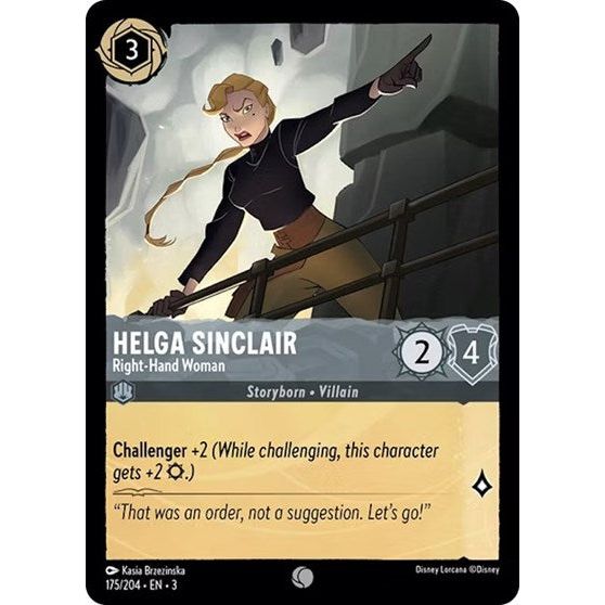 Lorcana - Into The Inklands - 175/204 Helga Sinclair - Right-Hand Woman Common