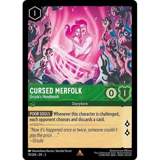 Lorcana - Into The Inklands - 070/204 Cursed Merfolk - Ursula's Handiwork Rare