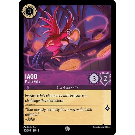 Lorcana - Into The Inklands - 040/204 Iago - Pretty Polly Common