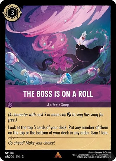 Lorcana - Into The Inklands - 063/204 The Boss is on a Roll Rare