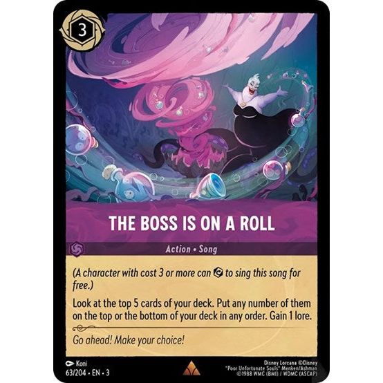 Lorcana - Into The Inklands - 063/204 The Boss is on a Roll Rare