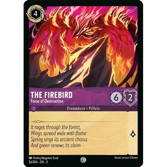 Lorcana - Into The Inklands - 056/204 The Firebird - Force of Destruction Common