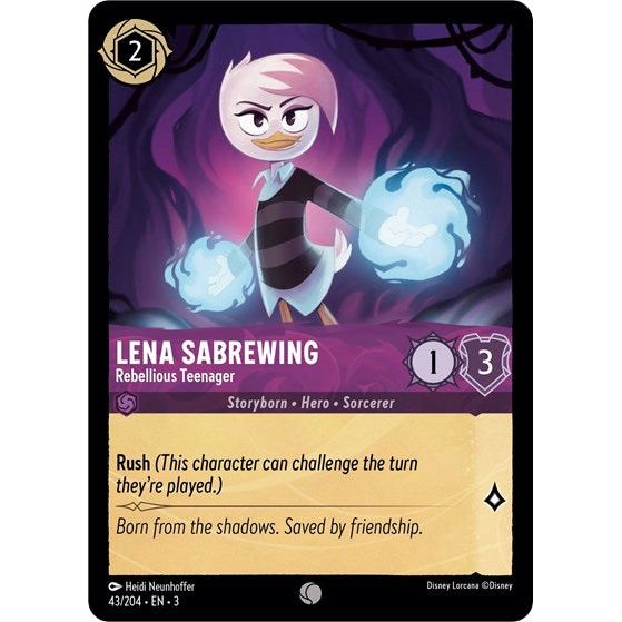 Lorcana - Into The Inklands - 043/204 Lena Sabrewing - Rebellious Teenager Common