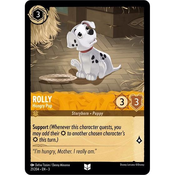 Lorcana - Into The Inklands - 021/204 Rolly - Hungry Pup Uncommon