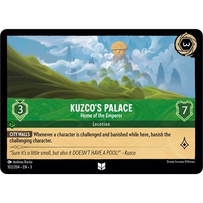 Lorcana - Into The Inklands - 102/204 Kuzco's Palace - Home of the Emperor Uncommon