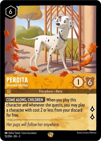 Lorcana - Into The Inklands - 015/204 Perdita - Devoted Mother Legendary