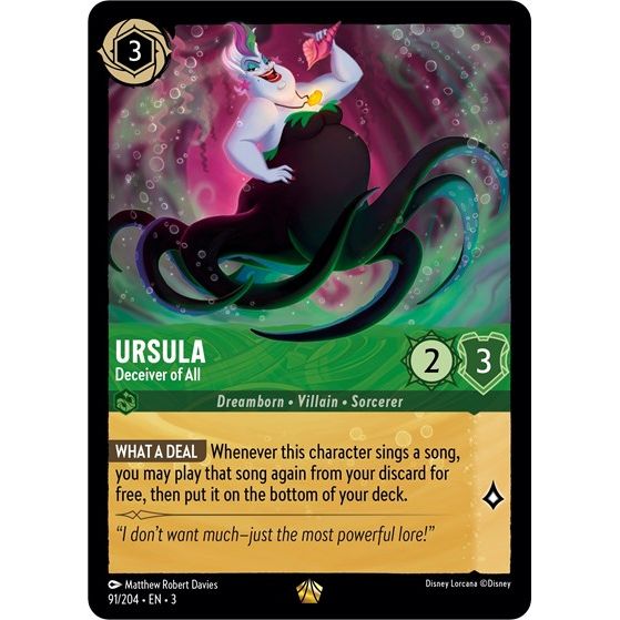 Lorcana - Into The Inklands - 091/204 Ursula - Deceiver of All Legendary