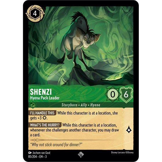 Lorcana - Into The Inklands - 085/204 Shenzi - Hyena Pack Leader Super Rare