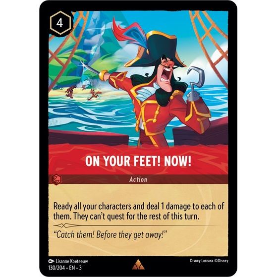 Lorcana - Into The Inklands - 130/204 On Your Feet! Now! Rare