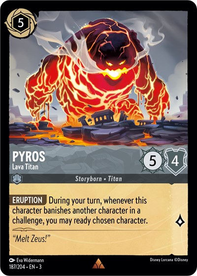 Lorcana - Into The Inklands - 187/204 Pyros - Lava Titan Rare