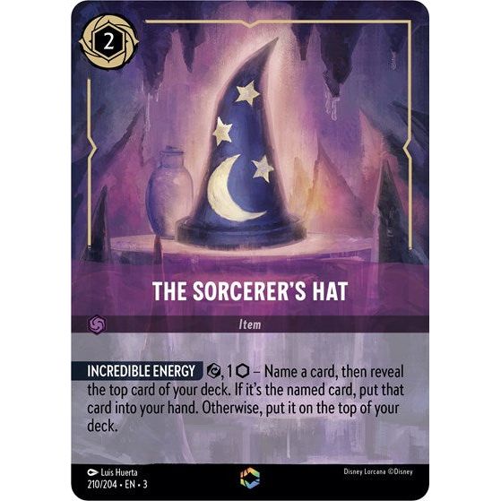Lorcana - Into The Inklands - 210/204 The Sorcerer's Hat (Enchanted) Enchanted