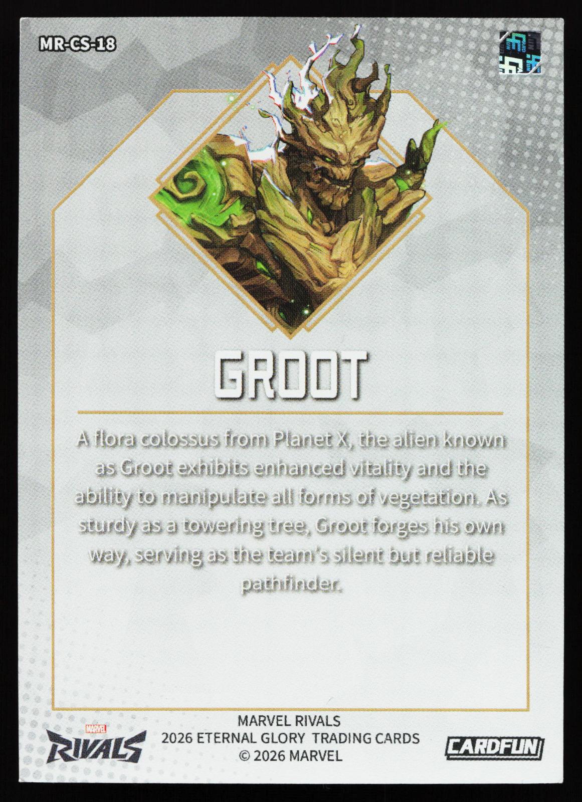 Cardfun Marvel Rivals - MR-CS-18 Groot back