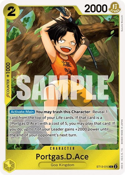 One Piece Card Game - ST13-010 Portgas.D.Ace C