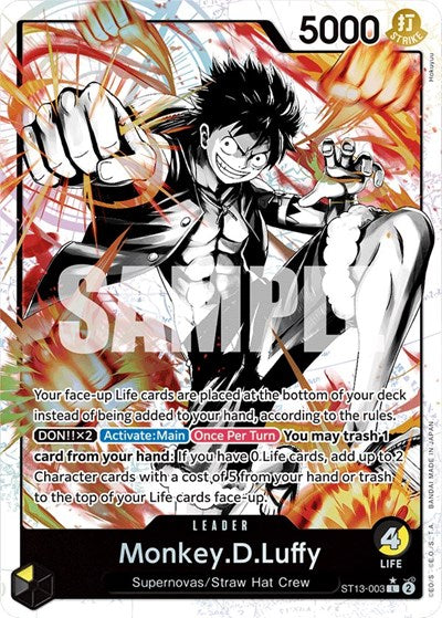 One Piece Card Game - ST13-003 Monkey.D.Luffy  (Parallel) Leader