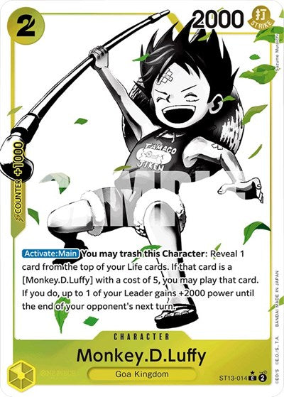 One Piece Card Game - ST13-014 Monkey.D.Luffy  (Parallel) C