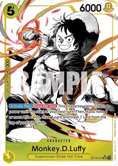 One Piece Card Game - ST13-015 Monkey.D.Luffy  (Parallel) SR