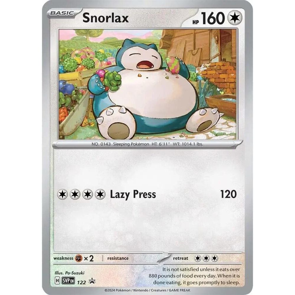 Scarlet & Violet Promo - SVP 122 Snorlax (Cosmos Holofoil)