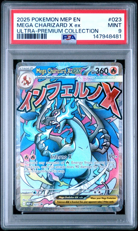 2025 Pokemon Mep En-Me Black Star Promo #023 Mega Charizard X Ex Ultra 2025 Pokemon Mep En-Me Black Star Promo #023 Mega Charizard X Ex Ultra