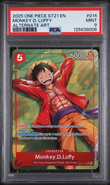 2025 One Piece Starter Deck St21-Ex Gear 5 #014 Monkey D. Luffy Altern 2025 One Piece Starter Deck St21-Ex Gear 5 #014 Monkey D. Luffy Altern