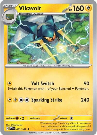 Scarlet & Violet Stellar Crown - 053/142 Vikavolt Uncommon