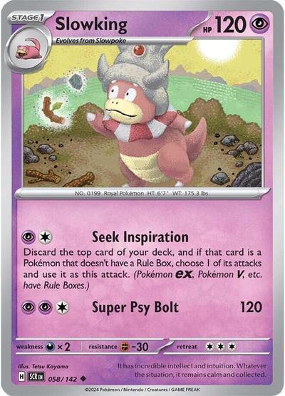 Scarlet & Violet Stellar Crown - 058/142 Slowking Uncommon