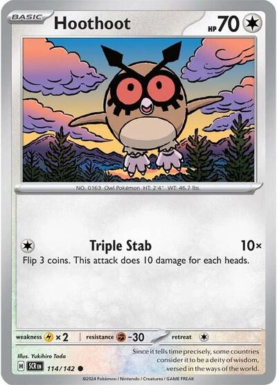 Scarlet & Violet Stellar Crown - 114/142 Hoothoot Common