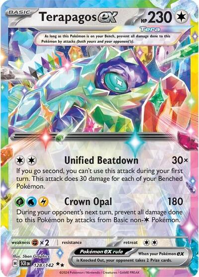Scarlet & Violet Stellar Crown - 128/142 Terapagos ex Double Rare