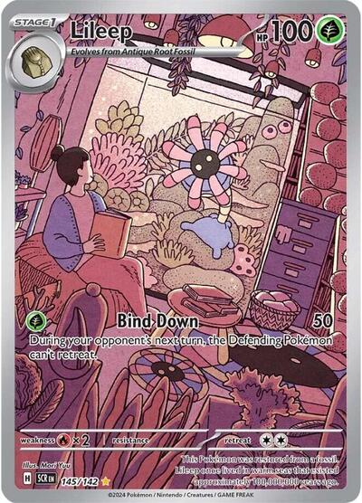 Scarlet & Violet Stellar Crown - 145/142 Lileep Illustration Rare