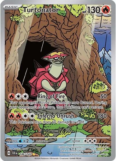 Scarlet & Violet Stellar Crown - 146/142 Turtonator Illustration Rare