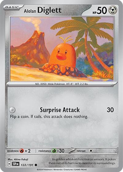 Scarlet & Violet Surging Sparks - 122/191 Alolan Diglett Common