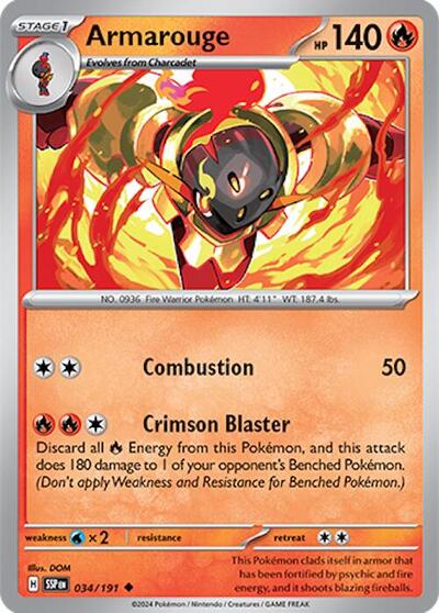 Scarlet & Violet Surging Sparks - 034/191 Armarouge Uncommon