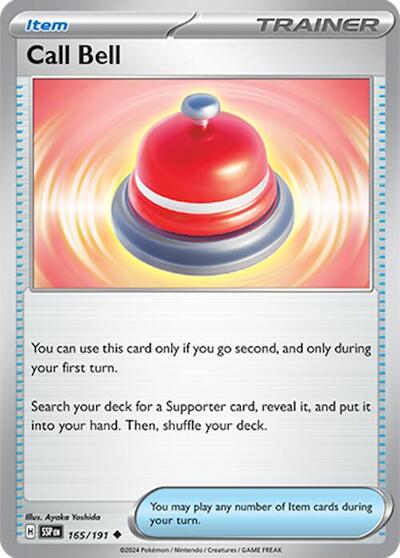 Scarlet & Violet Surging Sparks - 165/191 Call Bell Uncommon