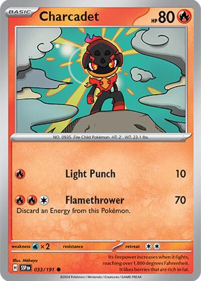 Scarlet & Violet Surging Sparks - 033/191 Charcadet Common