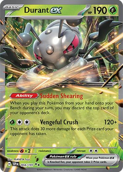 Scarlet & Violet Surging Sparks - 004/191 Durant ex Double Rare