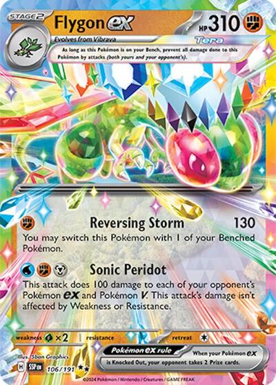 Scarlet & Violet Surging Sparks - 106/191 Flygon ex Double Rare
