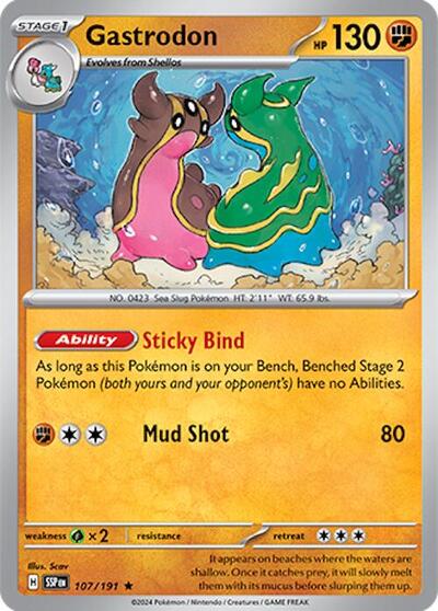 Scarlet & Violet Surging Sparks - 107/191 Gastrodon Rare
