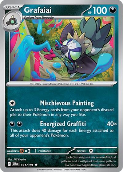 Scarlet & Violet Surging Sparks - 121/191 Grafaiai Uncommon