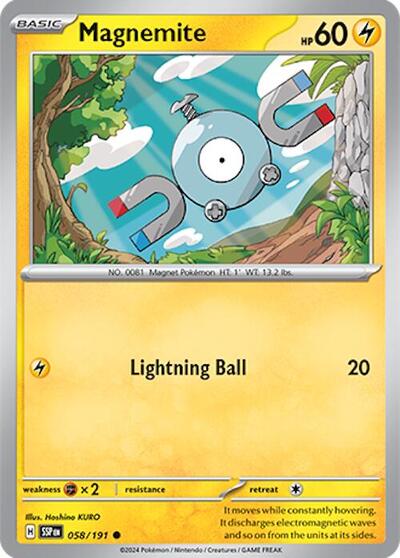 Scarlet & Violet Surging Sparks - 058/191 Magnemite Common
