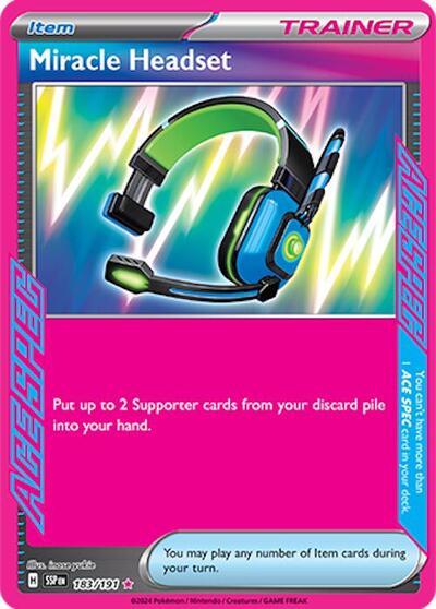 Scarlet & Violet Surging Sparks - 183/191 Miracle Headset ACE SPEC Rare