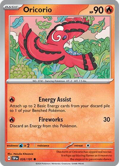 Scarlet & Violet Surging Sparks - 026/191 Oricorio Common