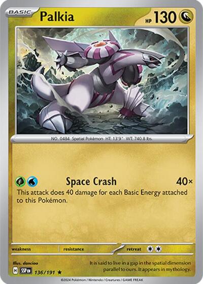 Scarlet & Violet Surging Sparks - 136/191 Palkia Rare
