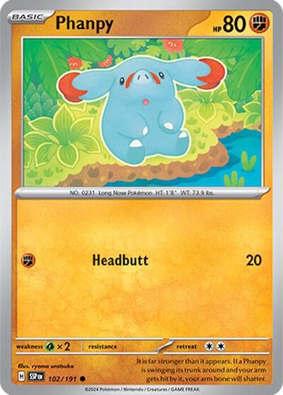 Scarlet & Violet Surging Sparks - 102/191 Phanpy Common