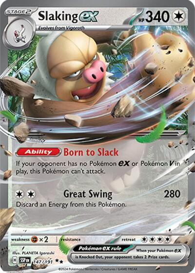 Scarlet & Violet Surging Sparks - 147/191 Slaking ex Double Rare