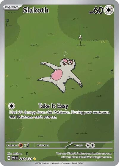 Scarlet & Violet Surging Sparks - 212/191 Slakoth Illustration Rare