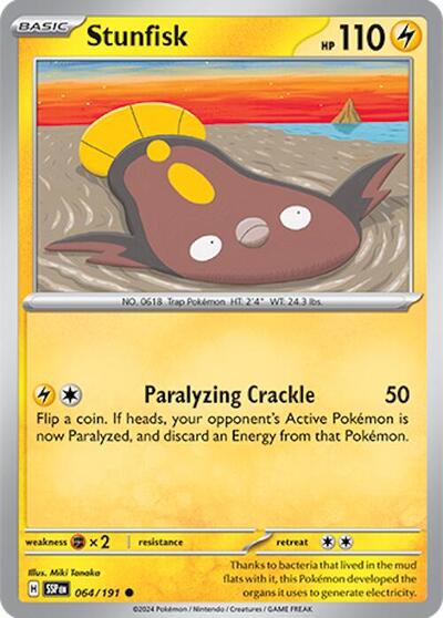 Scarlet & Violet Surging Sparks - 064/191 Stunfisk Common