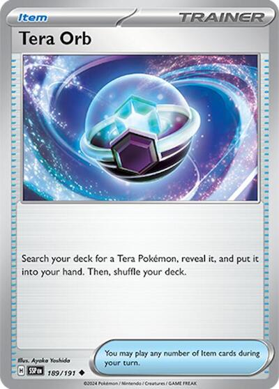 Scarlet & Violet Surging Sparks - 189/191 Tera Orb Uncommon