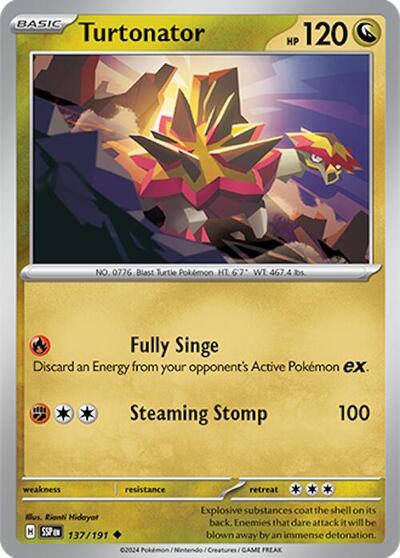 Scarlet & Violet Surging Sparks - 137/191 Turtonator Uncommon