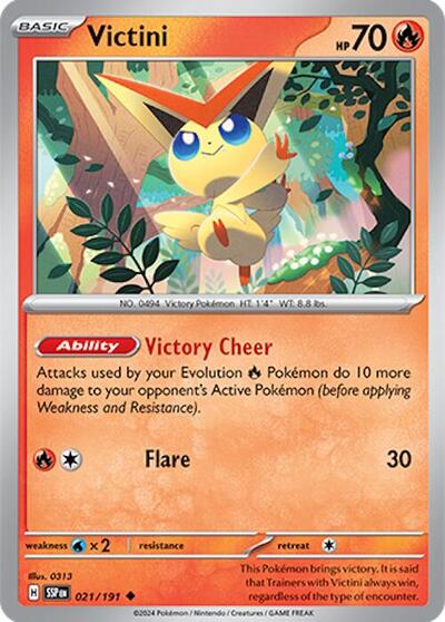 Scarlet & Violet Surging Sparks - 021/191 Victini Uncommon