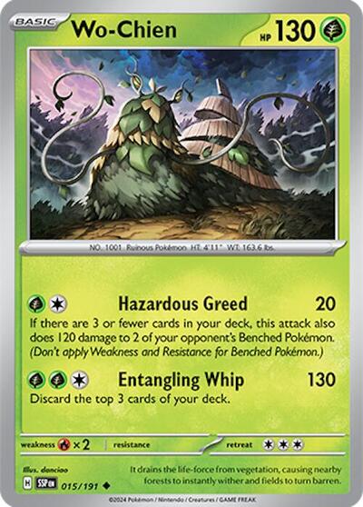 Scarlet & Violet Surging Sparks - 015/191 Wo-Chien Uncommon